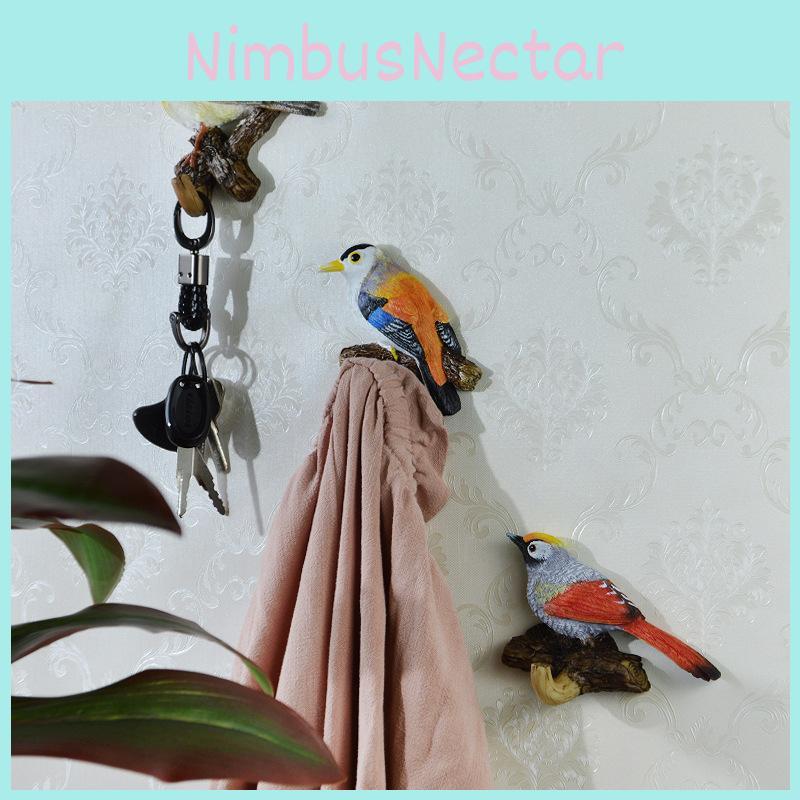 Wall Hook Bird Entryway Decor With Durable Resin Design Great Organizing For
