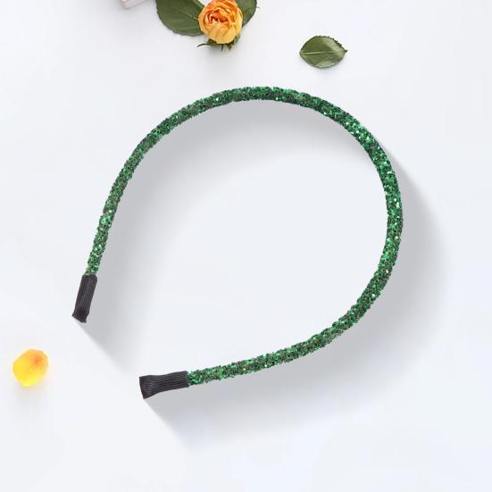 Women Hair Hoop Sparkling Sequins Elastic Headband DIY Glitter Handmade DIY Hair Hoop Christmas