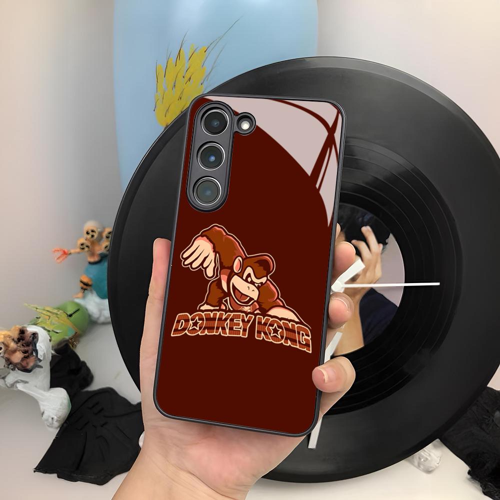 

game Donkey Kong Phone Case For Samsung Galaxy S24 S23 S22 S20 S21 Note20 Ultra Plus Fe Colored Silver Cover Samsung Note20Ultra