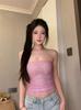tube top, thin short slim fit, summer women's off-the-shoulder pure desire, pure desire style design, Spice Girl sleeveless top