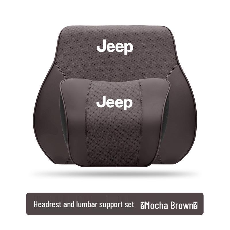 Zagłówek i podparcie lędźwiowe do Jeepa: Poduszka podróżna na szyję do Cherokee, Compass, Grand Commander