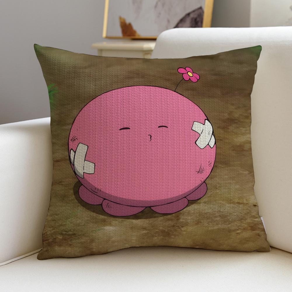 Dark TTakopis Original SinS Cushion Cover Breathable and Skinfriendly Linen Pillowcase Square Removable and Washable Cushion
