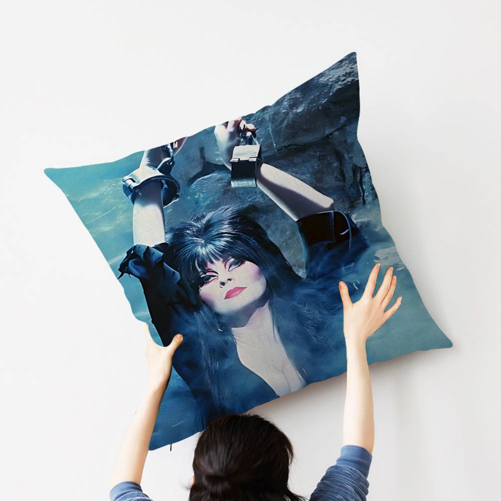 EElvira MMistress DDark Pillow Cushion Cover Pillowcase Living Room Sofa Home Decor Customized