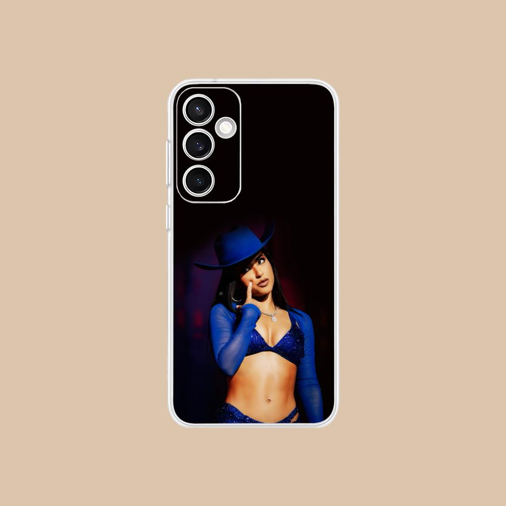 Fashion Becky G Clear Mobile Phone Case for Samsung Galaxy S25 S24 S23 S22 S21Plus FE Ultra Colorful Cover