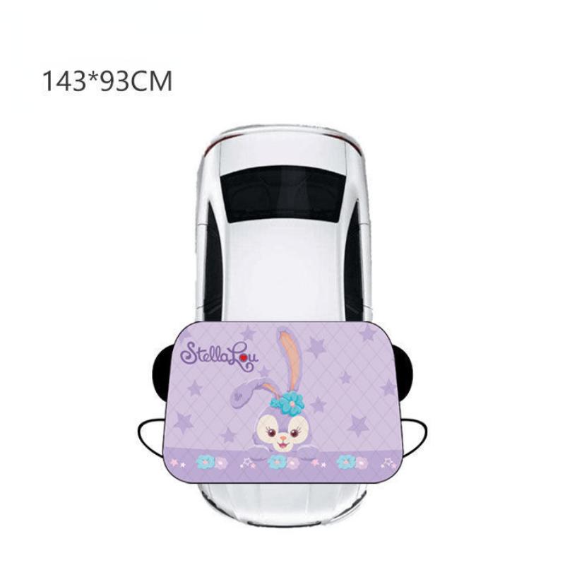 

Защитный чехол для переднего стекла автомобиля, летний солнцезащитный козырек, зимняя защита от мороза, утолщение, милый универсальный защитный чехол с рисунком из мультфильма 93cm×143cm