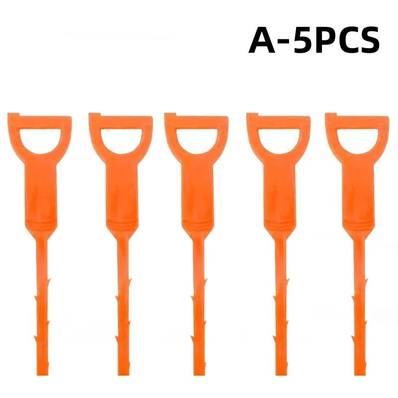 Pipe Dredging Brush Bathroom Hair Sewer Sink Cleaning Pipe Dredger Drain Cleaner Hook Dredging Floor Hair Remover Toilet Tool