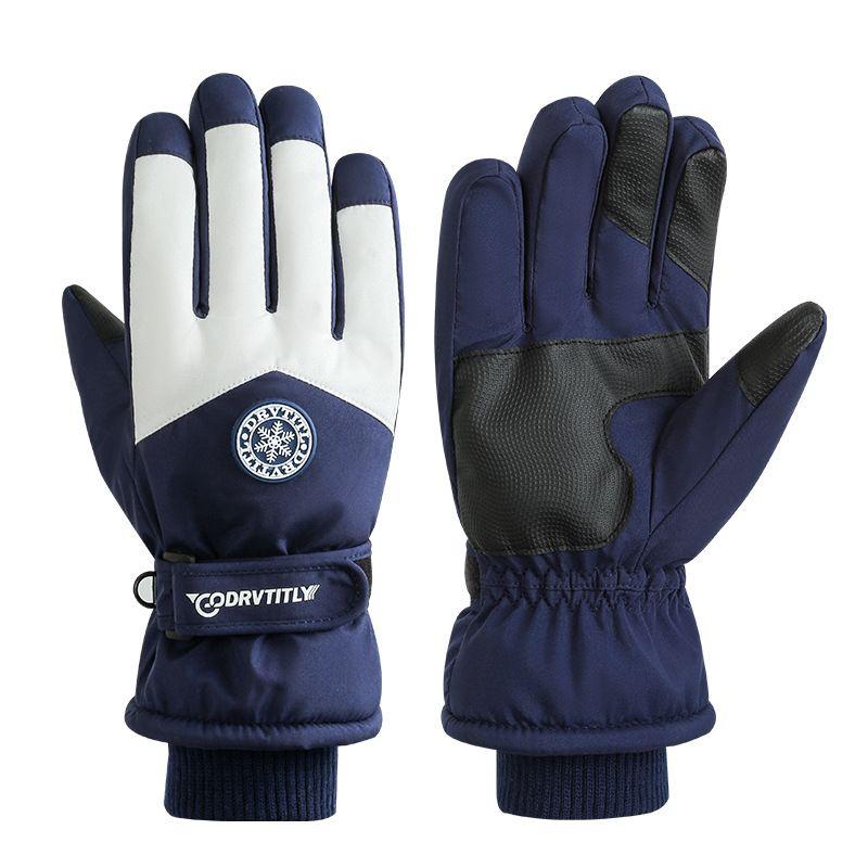 Ski Gloves Waterproof Winter Heattech Couple Snow Mountain Cycling Cold Autumn Outdoor Electric Car Adjustable Thickened Cycling