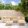 Vidaxl 7-Cz. Garden Furniture Set, Solid Pine Wood