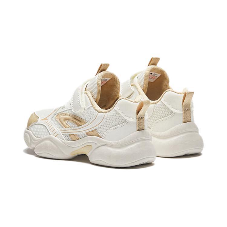 Anta Fashionable Versatile Comfortable Daily Non-Slip Wear-Resistant Low-Top Kids Running Shoes Kids sneaker White Brown A22439954-2