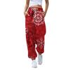 Women's Casual Fashion Christmas Printed Casual Sweatpants Elastic Waist Drawstring Pants