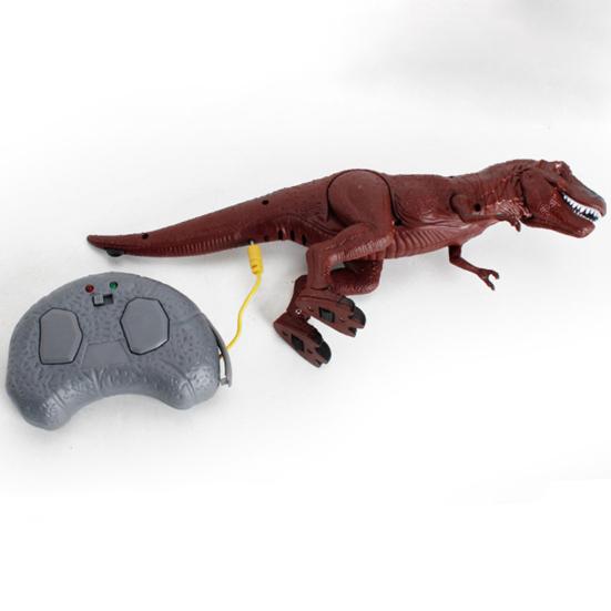 RC Dinosaur Toy Vivid Look Tyrannosaurus Rex Triceratop Model Simulated Walking Creative Early Education Smart Toy Infrared Remote Control Dinosaur