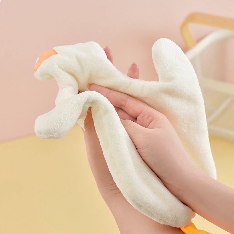 Big goose hand towel hanging cute hand towel children hand towel bathroom handkerchief kitchen rag