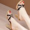 2026 Summer Designer Party Pumps New Brand High Heels Shoes for Women Chunky Slippers Women Sandalss Sexy Dress Slide Flip Flops