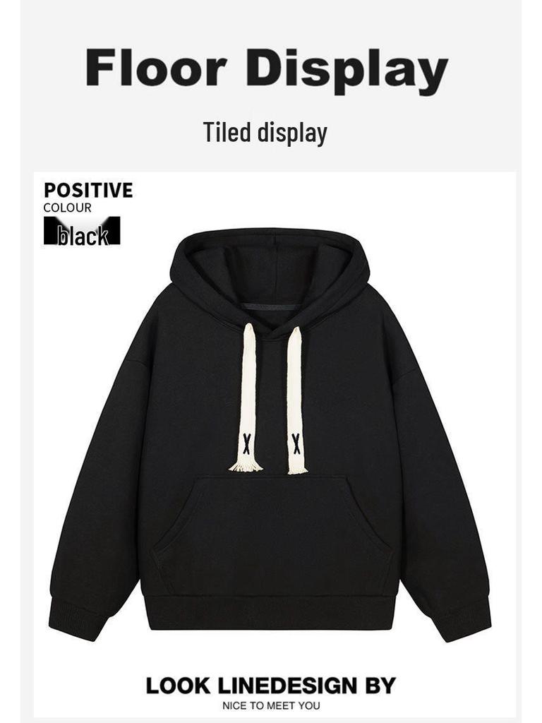 2025 Autumn/Winter Unisex Loose Casual Henley Hoodie Jacket