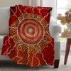 Australische Aborigine-Kunst Kreative Decke Überwurf Super Gemütlich Plüsch Wohnzimmer Sofa Couch Kindliche Geburtstagsgeschenke