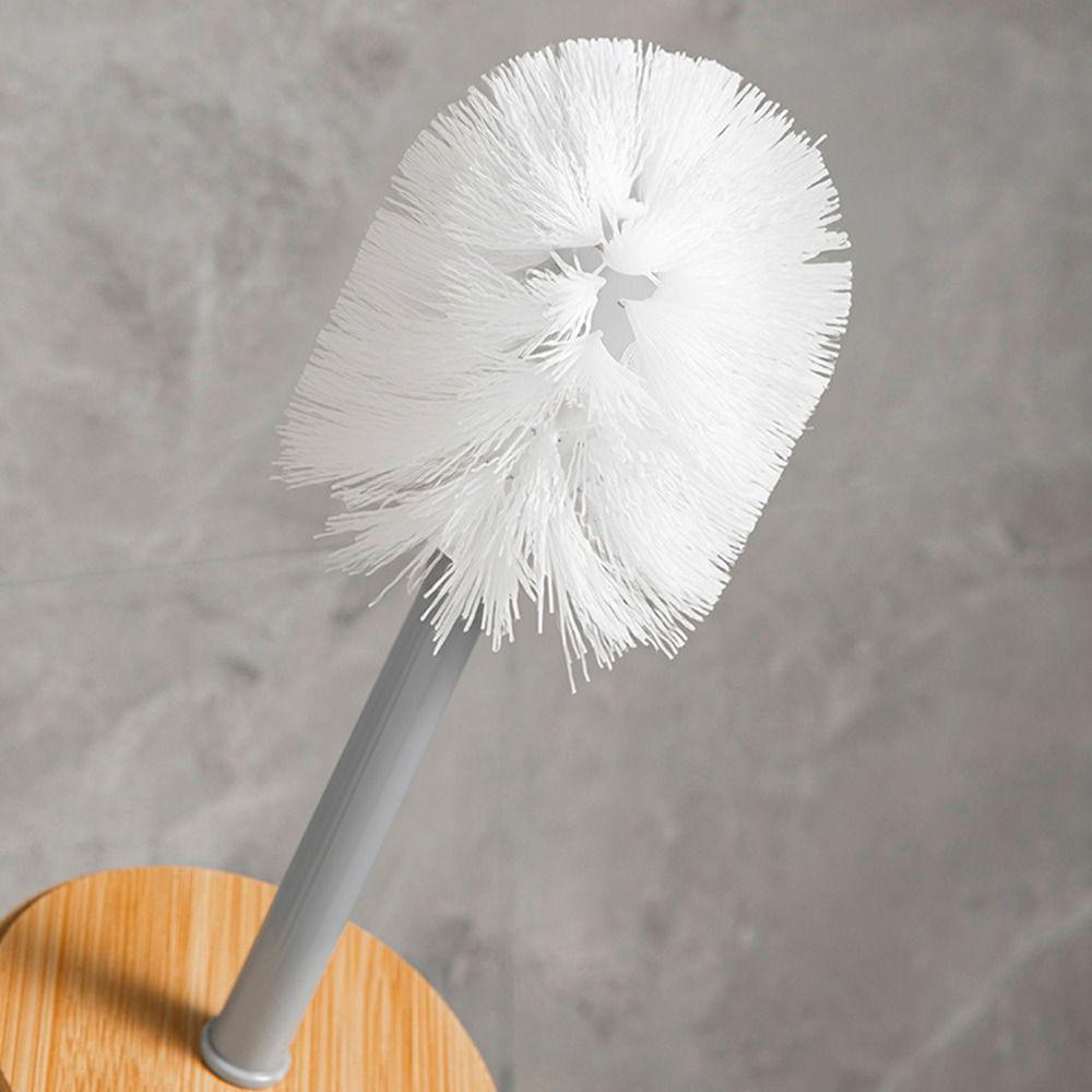 Standing Base Toilet Brush Set Long Handle Toilet Rim Cleaner Brush  Bathroom Use