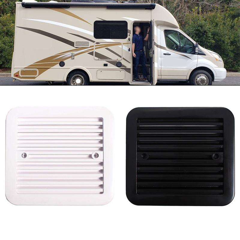 Caravan Ventilation Fan Grille Double Window Side ABS Refrigerator Vent Louver Suitable for Yachts Trailers and RVs