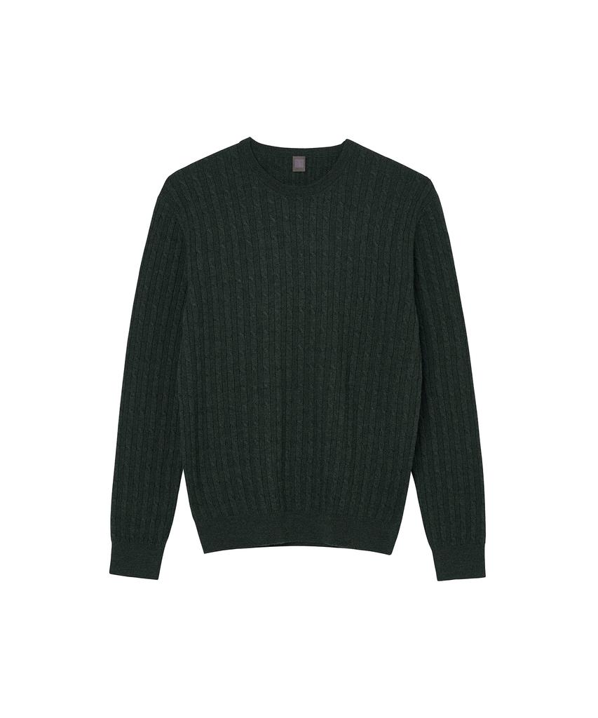 IOLO Vertical Cable Crewneck_Green