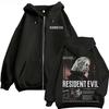 Resident Evil Game Hoodie Zipper Retro Street Style Zipper Hoodie Fashion Sports Printed Pattern Hoodie Daily Street Dressing