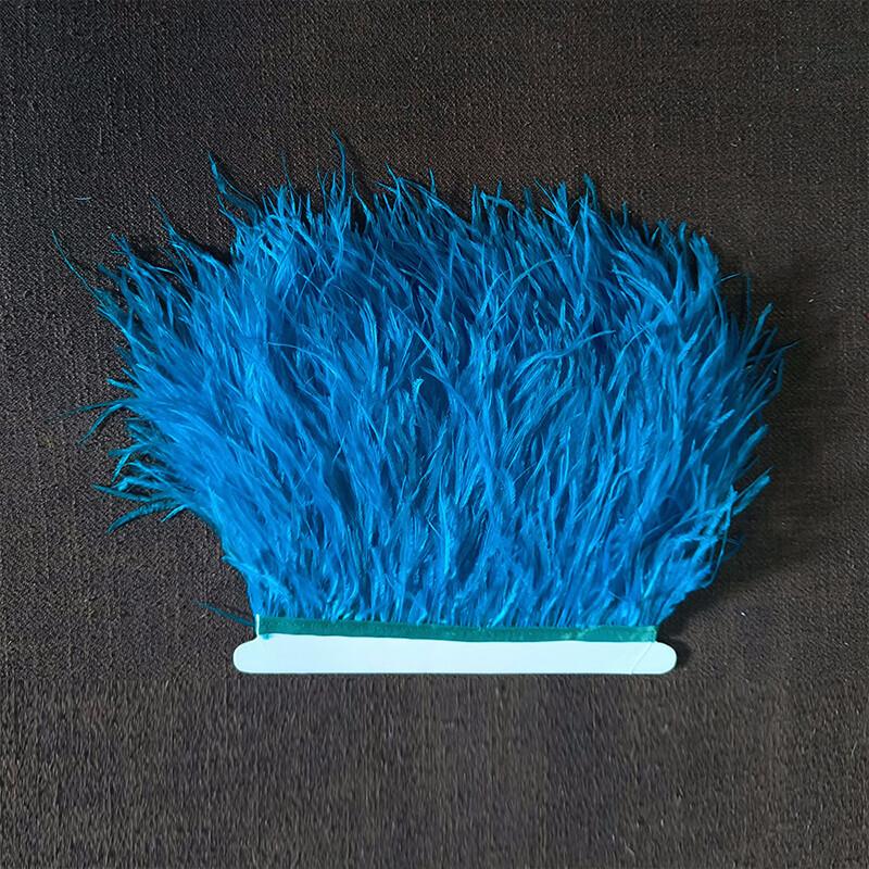 Natural Ostrich Feather Ribbon Trim 10M Diy Sewing Decor for Wedding Dress Clothing Craft Needlework Handicraft Feather Cloth
