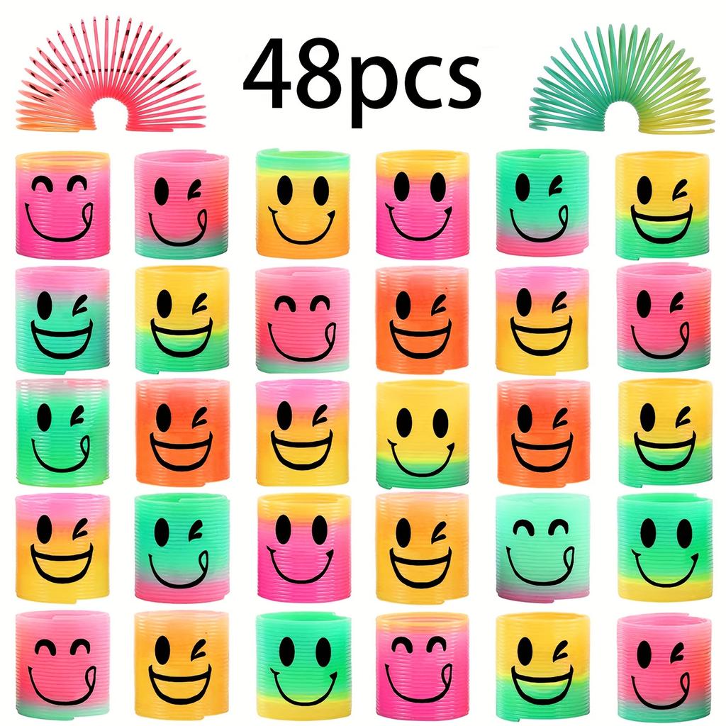 12pcs Rainbow Circle Pleasant Toy Pattern Random Random Color  Holiday Party Set Work Fidget Toys  Stuffed Toys Games for Kids