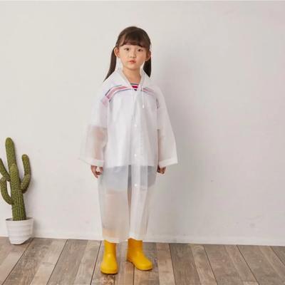 Kinder Regenponcho Niet-wegwerp Eendelig Meisje Baby Leerlingen Transparant EVA Lange Regenuitrusting Groothandel Regenjas