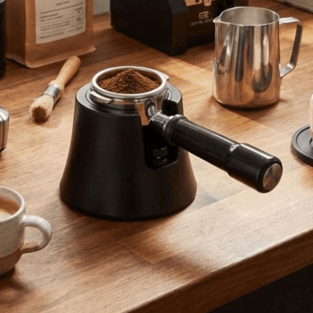 51/53/58 MM Coffee Tamper Holder Height Adjustable Card Slot Espresso Handle Holder Anti-slip Base Universal Coffee Tamper Base