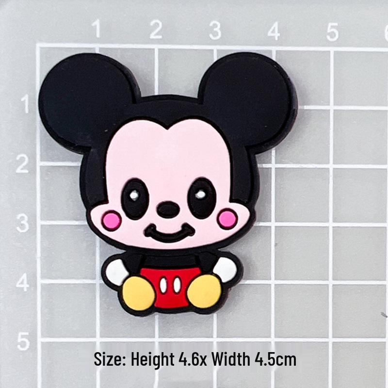 Mickey & Minnie Soft Rubber Phone Case DIY Stickers & Mouse Couple Accessories