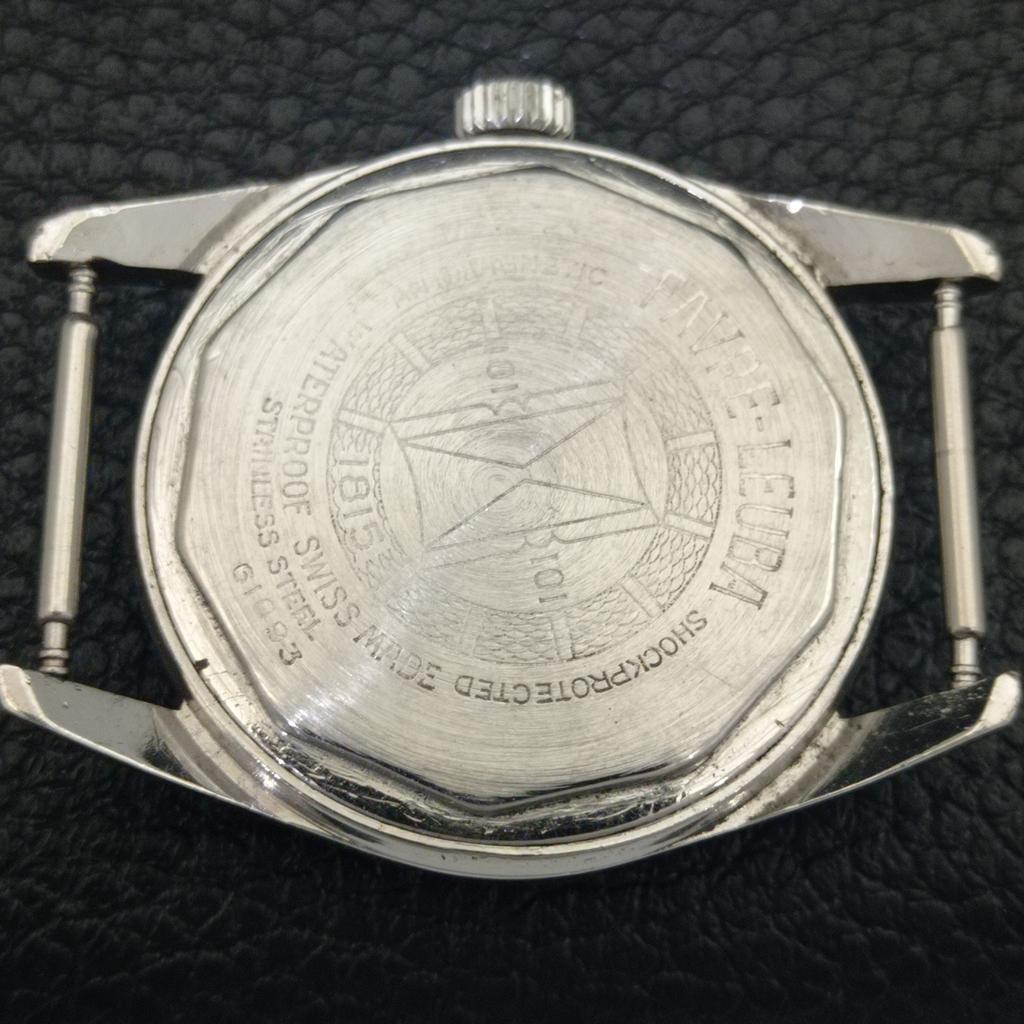 VINTAGE FAVRE LEUBA SEA KING HAND-WINDING SWISS MENS CREAM DIAL WATCH A703806-1 R213f-a703806