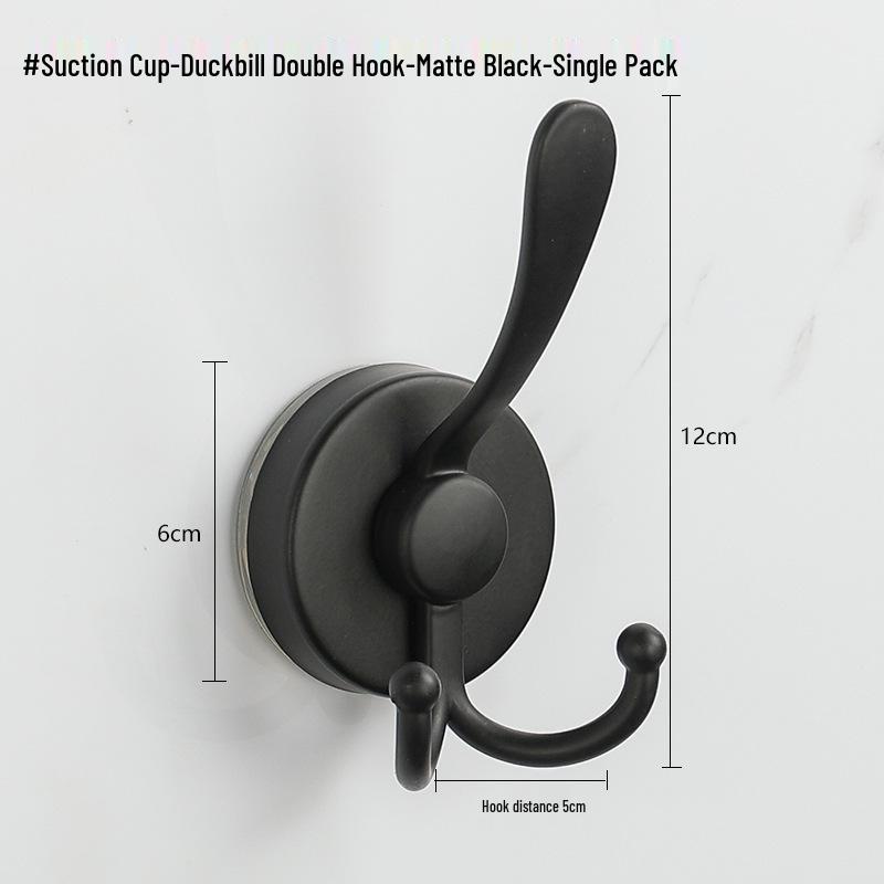 Stainless Steel Traceless Vacuum Suction Cup Hook for Kitchen and Bathroom Towels