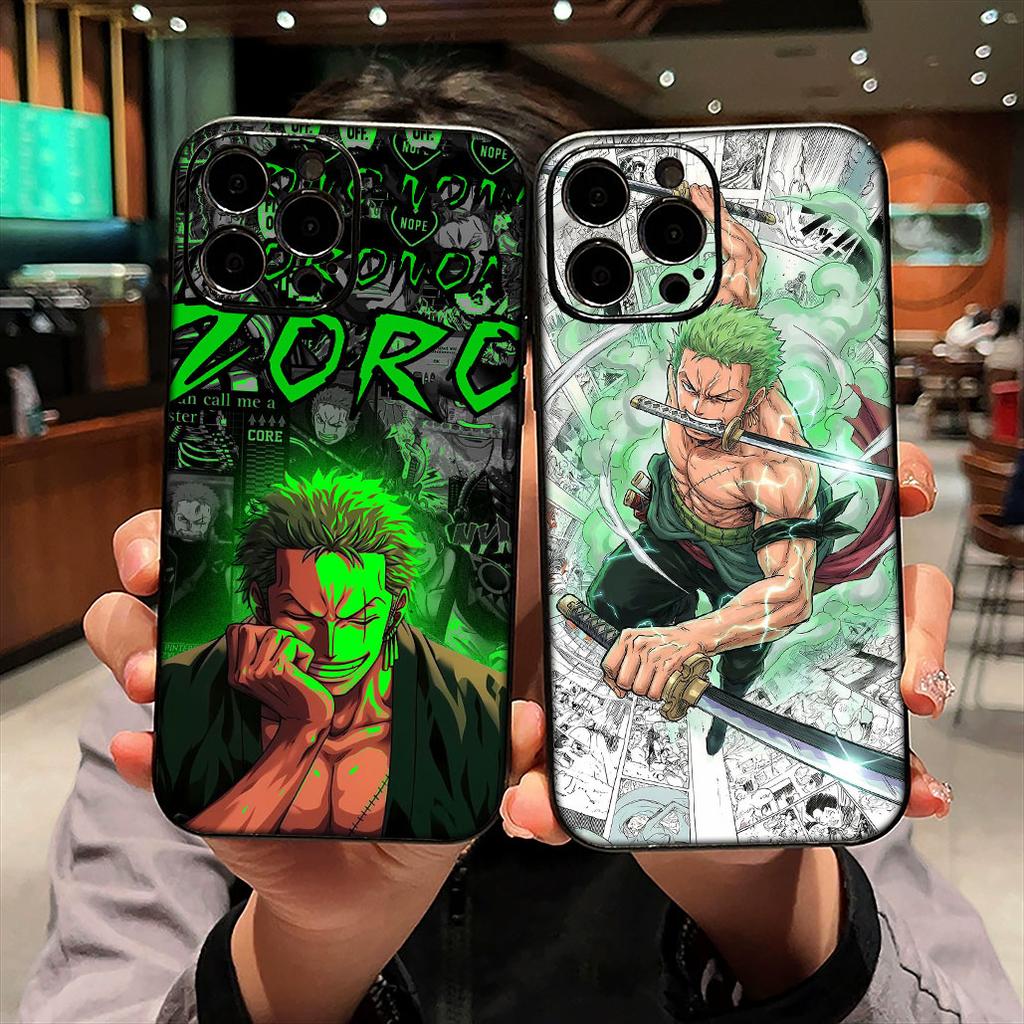 for OPPO A18 A16 A17 A38 A54 A40 A60 A80 A78 A79 A57 A55 A96 A15 A12 a53 Phone Cover Case ONE PIECE Roronoa Zoro Comics