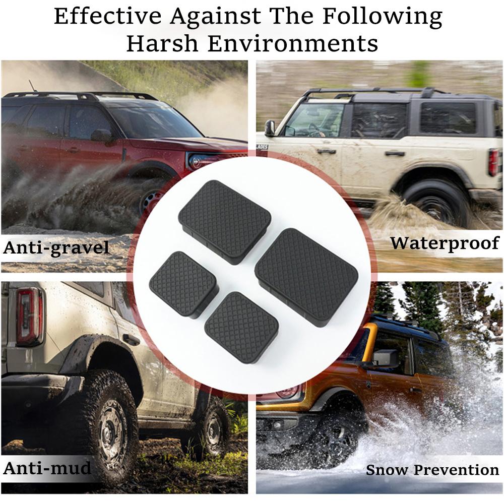 Car Crash Bar End Caps for Ford Bronco 2025 2025 2025 2025 2/4-Door Front Bumper Plug Mudproof Dust Caps Exterior Accessories