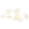 20Pcs Table Number Holder Heart Shaped Stable Sturdy Metal Widely Used Place Card Holder for Home School
