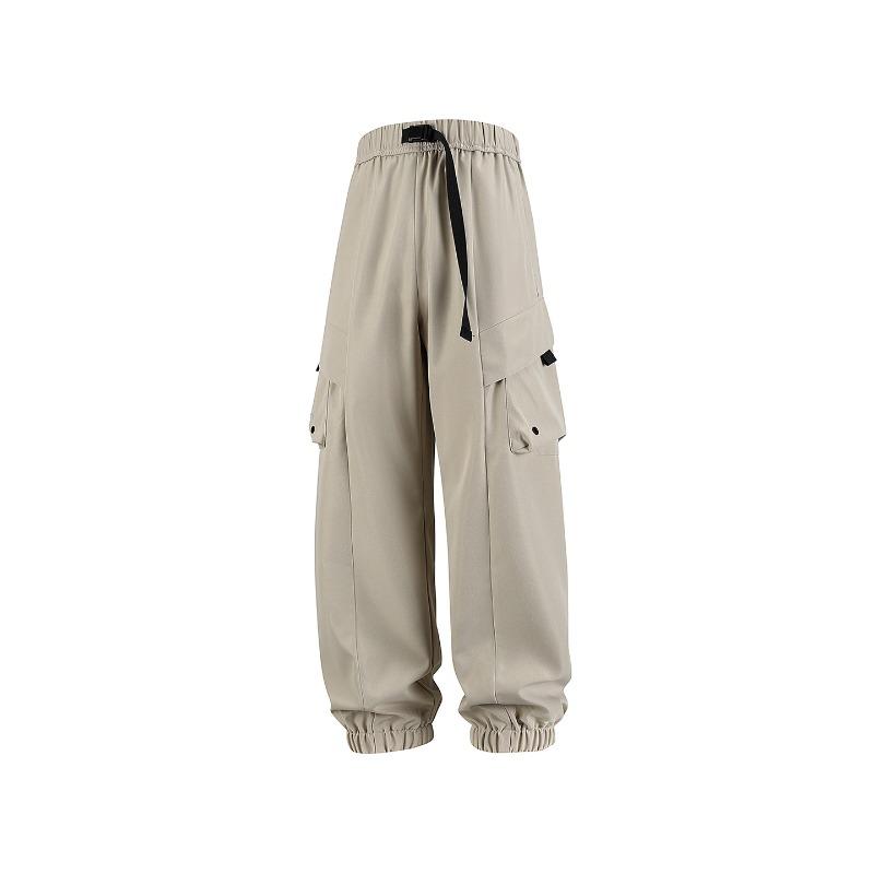 Men's functional overalls can be worn in all seasons, multi-pocket leggings, retro trendy outdoor hiking casual pants