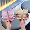 Children's cartoon bath slippers, non-slip home slippers for boys and girls, cute non-slip indoor summer soft-soled baby slippers