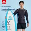 Peak Men's Long-Sleeve Rash Guard Swim Shirt