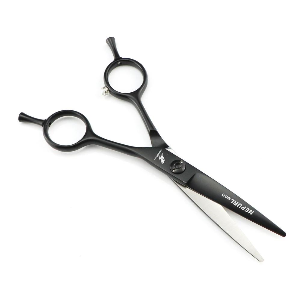 5-5.5 Inch Black A-line Barber Shears Hairdressing Scissors