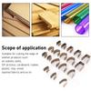 Leather Punch Mold High Carbon Steel One Piece Cutting Leather Craft Cutter Punch Mold for DIY Strap Belt Wallet Making