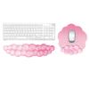 Portable Gradient Wrist Rest Mouse Pad Cloud Shape Transparent Silicone Wrist Support Pain Relief Soft Keyboard Wrist Pad Office