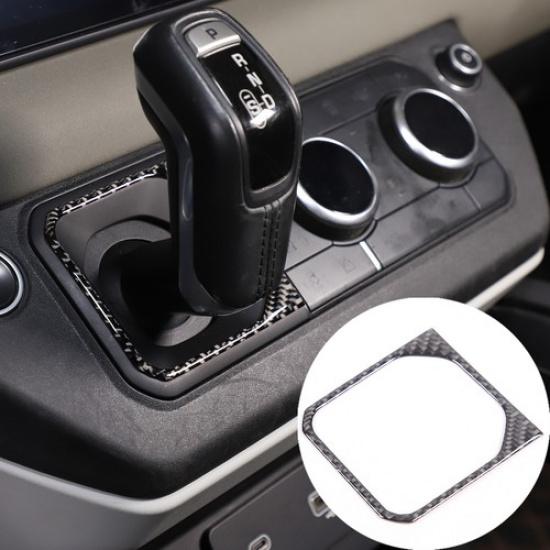 Carbon Fiber Center Console Gear Shift Panel Cover For LR Defender 90 110 20-24