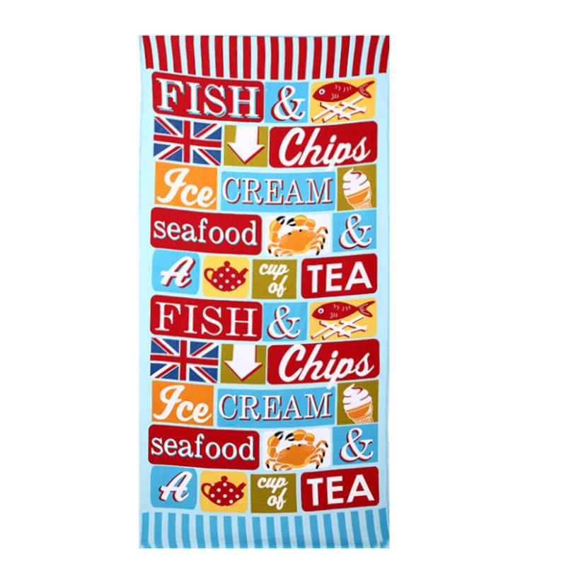 70x150cm Microfiber Summer Printed Absorbent Beach Towel Adult Swimwear Cover Home Hotel Travel Bathroom Shower Bath Mat