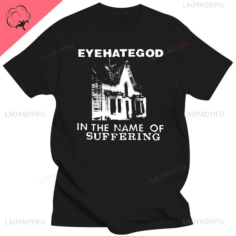 

Eyehategod Mens in The Name of Suffering Printed Tshirt Black Short Sleeve Casual Reasonable Wholesale Hipster Tee Shirt S