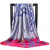 Fashion Scarves For Women Print Silk Satin Head Scarf Female 90cmx90cm Luxury Brand Square Shawl Large Hijab Scarfs For Ladies