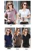 Damen Slim Fit Kurzarm Poloshirt aus Baumwolle - Elegantes einfarbiges Sommer-Basics