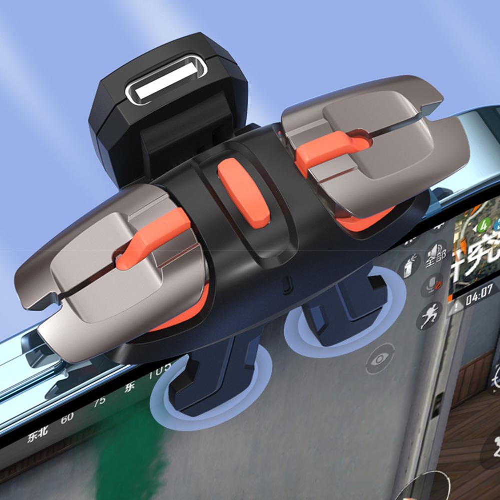 1 pár herních spouští 4/6 prstů Automatická tlačítka rychlé střelby Ovládací gripy pro PUBG Herní příslušenství pro telefon