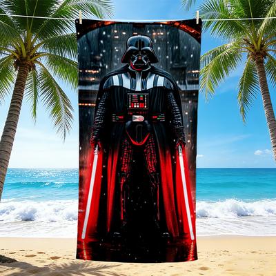 1Pc Dark Side Warrior Beach Towel, Quick Dry, Multi-Use for Beach Pool Gym Yoga Home Travel, Christmas, Halloween, Xmas Gift S929199