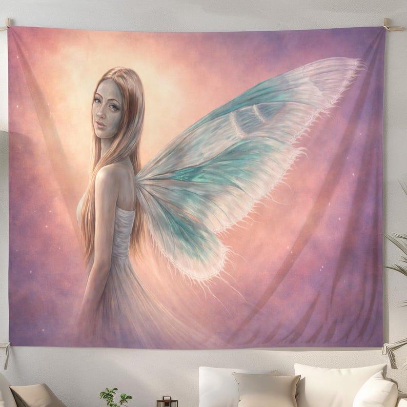 Fairy Angel Fantasy tapestry 75x100 чёрный