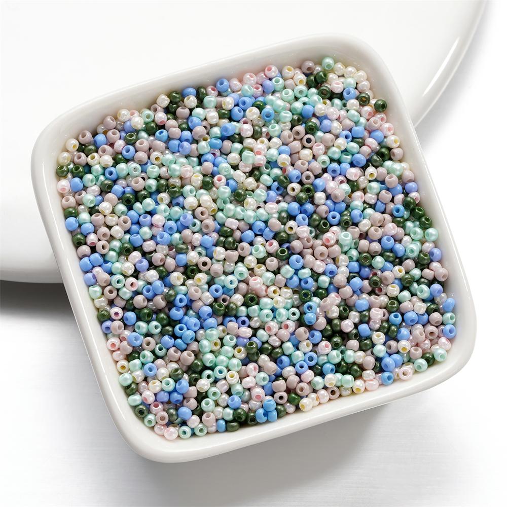 10g/Lot 2mm Mixed Color Glass Seed Beads Round Spacer Bead For DIY Earrings Bracelet Necklace Jewelry Making Accessories