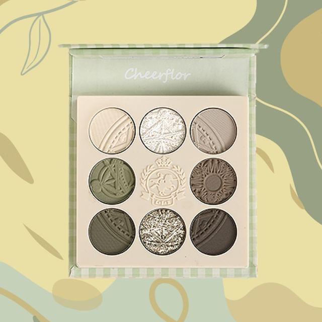 CHEERFLOR - Farley Garden Magic Circle Embossed Eyeshadow - CFR970 Forest Moss
