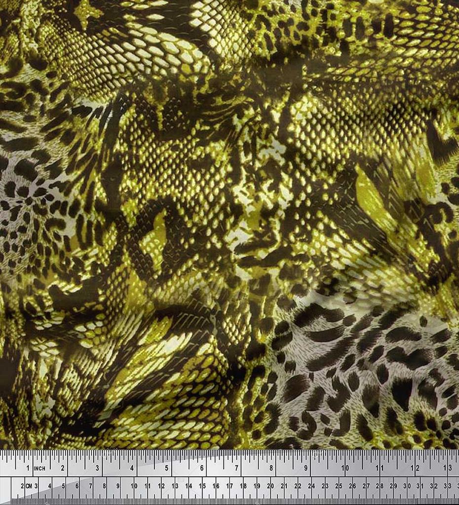 Soimoi Viskose Chiffon Stoff Mit Zebra-Print – 42 Zoll Breit (ca. 107 Cm), Meterweise, Für Nähen & Basteln